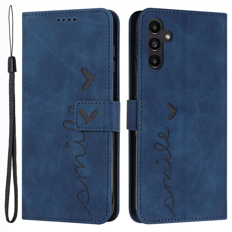 For Samsung Galaxy S25+ / S24+ Mobiltelefonbeskyttelse i PU-læder med wallet, trykt stødfast dæksel - Safir