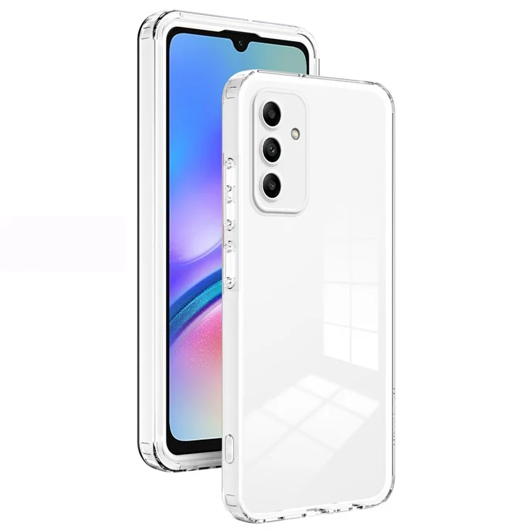 Para Samsung Galaxy A05s 4G Funda Transparente Colorida Marco Móvil Cubierta - Blanco