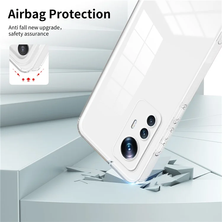 Для Xiaomi 12T Pro 5G Clear Case Airbag Corner TPU + PC Phone Cover - Белый