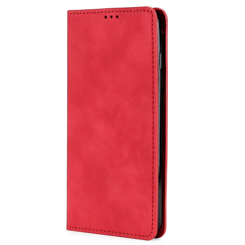 For Xiaomi 14 Case Leather Magnetic Phone Stand Shell Card Slots Mobile Phone Cover - Red