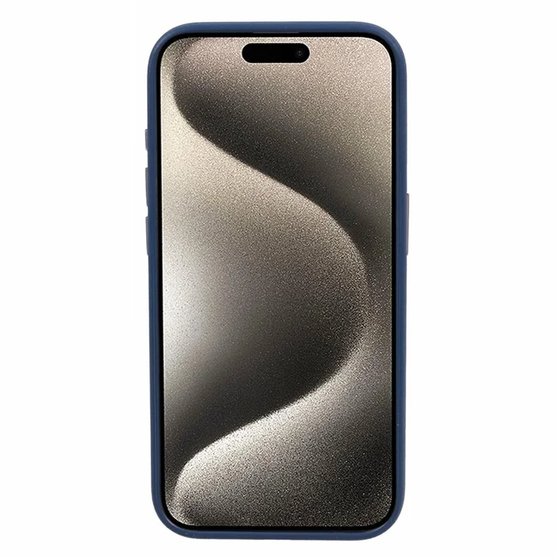 DFANS For iPhone 15 Pro Magnetic Case Leather Back Cover Compatible with MagSafe - Blue