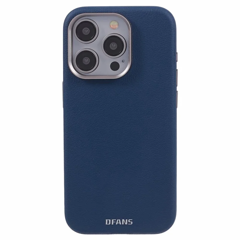 DFANS For iPhone 15 Pro Magnetic Case Leather Back Cover Compatible with MagSafe - Blue