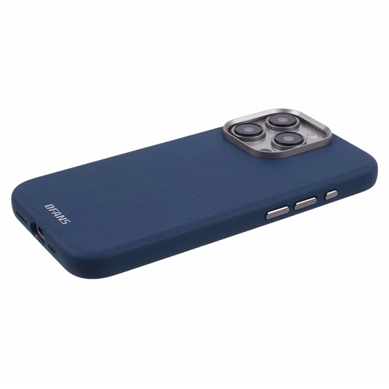 DFANS For iPhone 15 Pro Magnetic Case Leather Back Cover Compatible with MagSafe - Blue