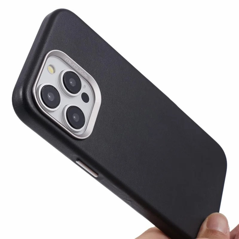 MUTURAL For iPhone 15 Pro Case Magnetic TPU+PC Phone Shell Compatible with MagSafe - Black