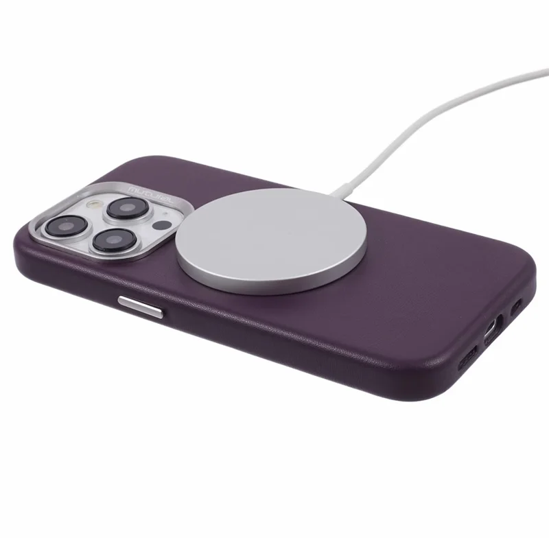 MUTURAL For iPhone 15 Pro Max Case Compatible with MagSafe Soft TPU+PC Shell Cover - Purple