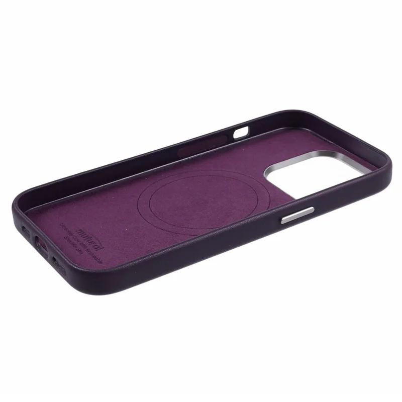 MUTURAL For iPhone 15 Pro Max Case Compatible with MagSafe Soft TPU+PC Shell Cover - Purple