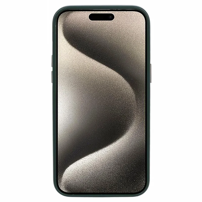 MUTURAL For iPhone 15 Pro Max Case Compatible with MagSafe Soft TPU+PC Shell Cover - Dark Green