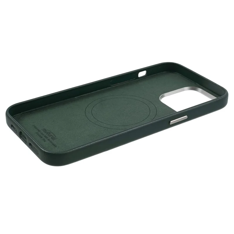 MUTURAL For iPhone 15 Pro Max Case Compatible with MagSafe Soft TPU+PC Shell Cover - Dark Green