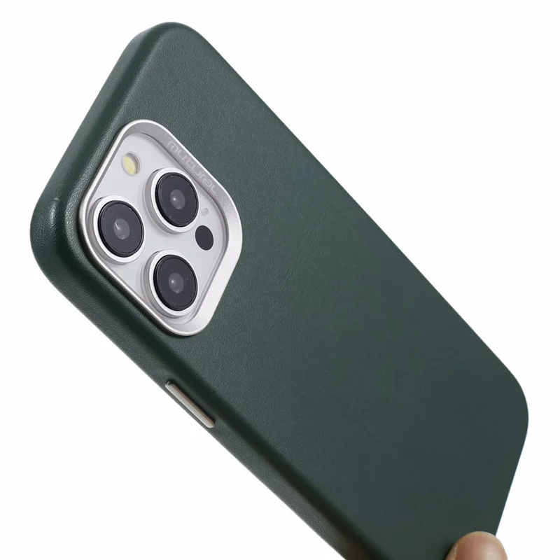 MUTURAL For iPhone 15 Pro Max Case Compatible with MagSafe Soft TPU+PC Shell Cover - Dark Green