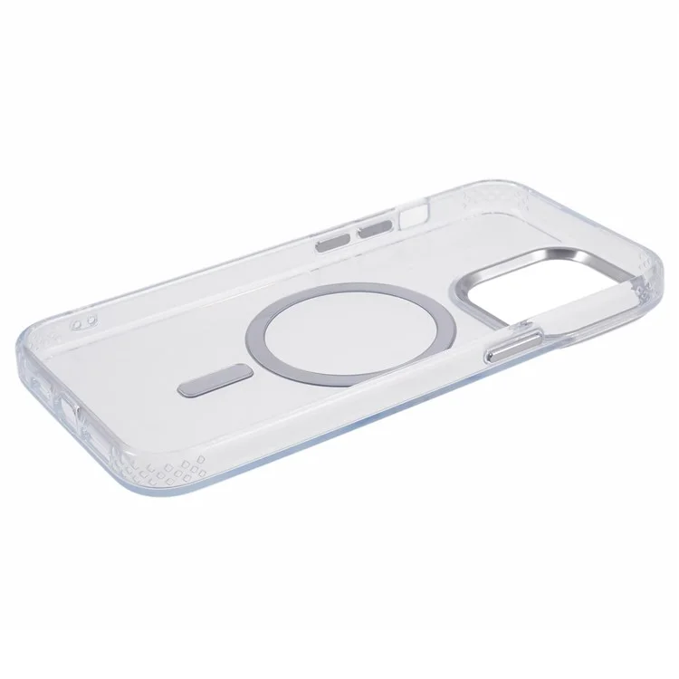 DFANS Pour iPhone 15 Pro Coque Magnétique Compatible avec MagSafe TPU+PC Housse - Transparent