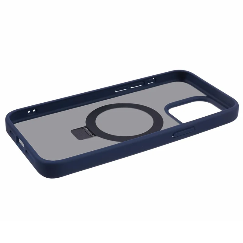 DFANS For iPhone 15 Pro Phone Case Ring Kickstand Cover Compatible with MagSafe - Blue