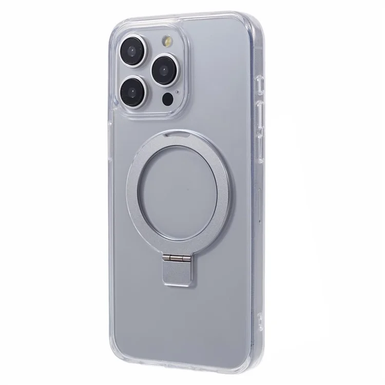 DFANS для iPhone 15 Pro Max Чехол для телефона Магнитное кольцо Подставка Защита от падения Чехол - прозрачный