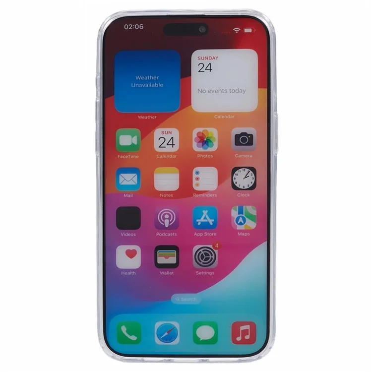MUTURAL Für iPhone 15 Pro Max Clear Case TPU+PC Schützende Handyhülle