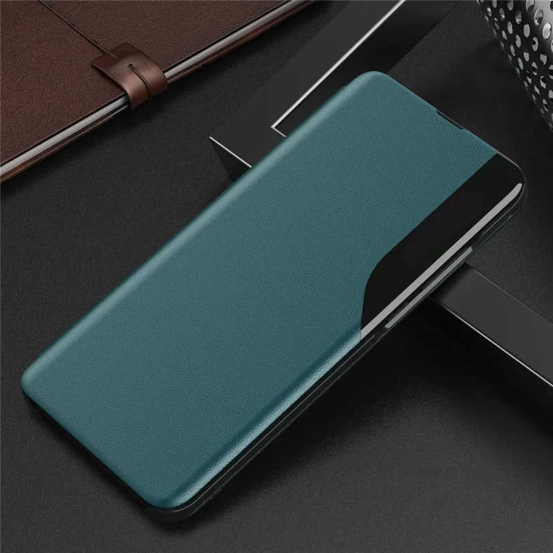 For Xiaomi Redmi 13C 4G / Poco C65 4G Phone Case Folio Flip PU Leather Stand Cover - Green