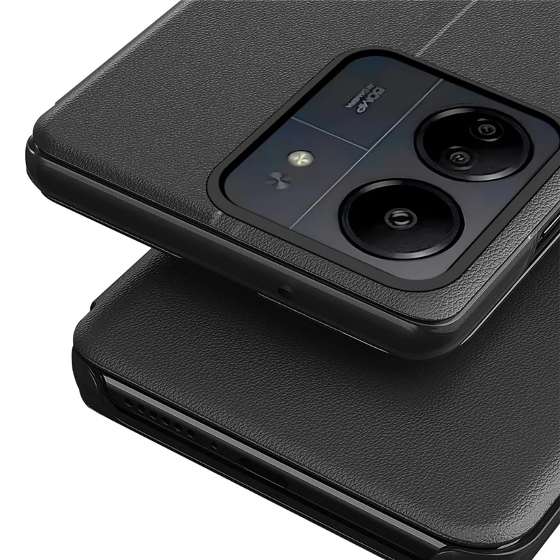 For Xiaomi Redmi 13C 4G / Poco C65 4G Phone Case Folio Flip PU Leather Stand Cover - Green