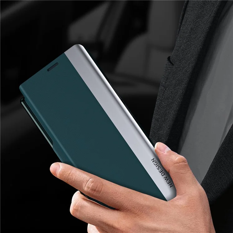 Para el OnePlus Open / Oppo Find N3 5G, funda de teléfono con electrochapado y soporte para bolígrafo - Verde