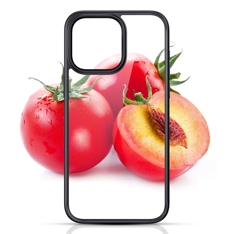 Cell Phone Cases for iPhone 15 Anti-fall Back Protector TPU+PC Cover - White