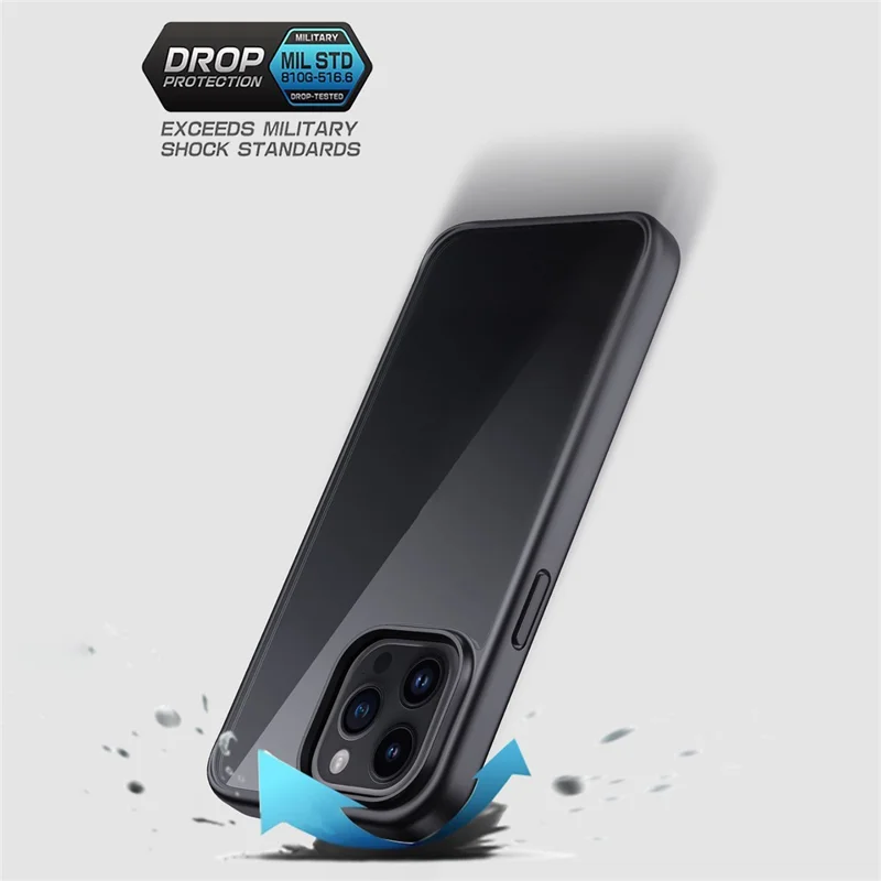 Cell Phone Cases for iPhone 15 Pro Max Bump Proof TPU+PC Cover - Blue