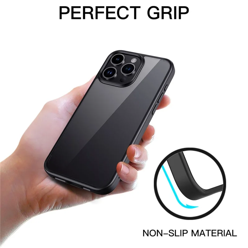 Cell Phone Cases for iPhone 15 Pro Max Bump Proof TPU+PC Cover - Blue