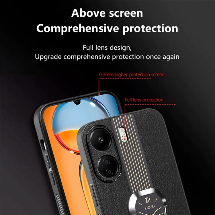 KADEM для Xiaomi Redmi 13C 4G / Poco C65 4G Чехлы для мобильных телефонов Задняя крышка с подставкой - Зеленый