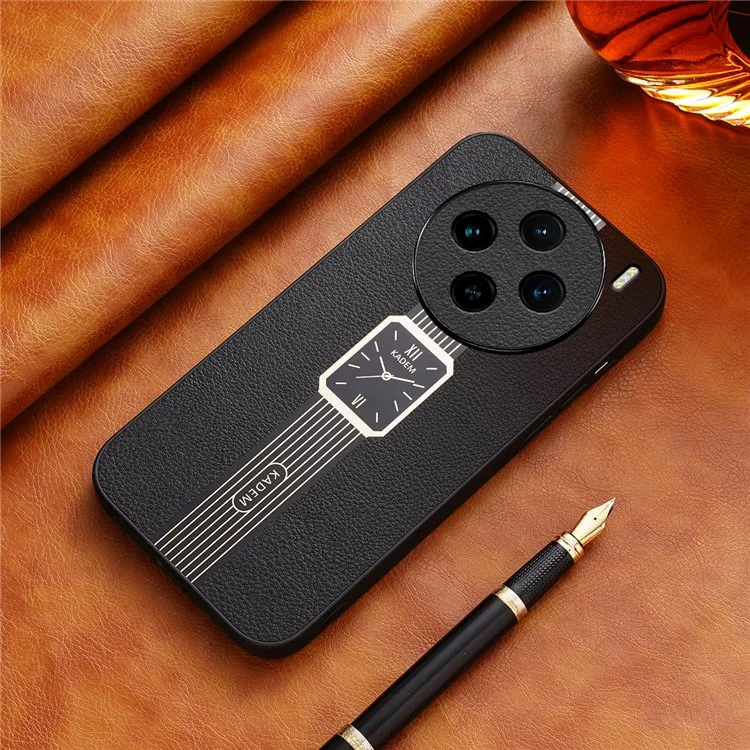 KADEM Para o vivo X100 Pro 5G Case Bump Proof Electroplating Cell Phone Cover - Preto