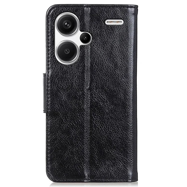 Per Xiaomi Redmi Note 13 Pro+ 5G Case Nappa Texture Split Leather Phone Shell - Nero