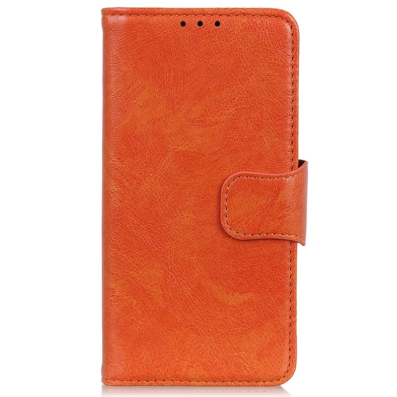 Étui pour Xiaomi Redmi Note 13 Pro+ 5G en cuir synthétique texturé Nappa - Orange