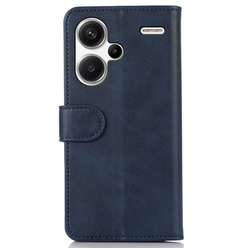 For Xiaomi Redmi Note 13 Pro+ 5G Case Shockproof Cowhide Texture Cell Phone Cover - Blue