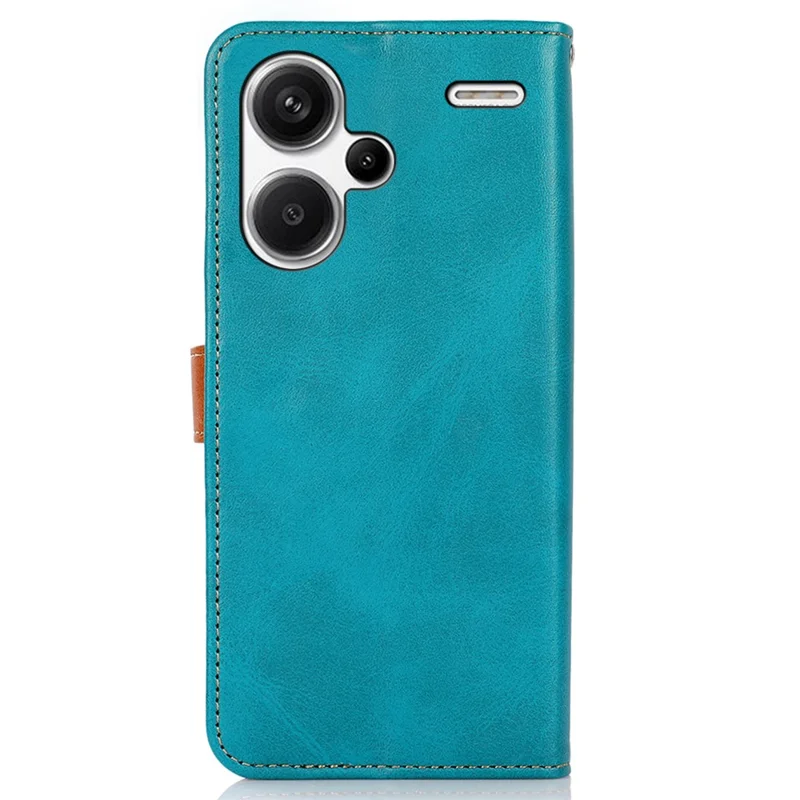 KHAZNEH Obudowa na telefon komórkowy Xiaomi Redmi Note 13 Pro+ 5G, etui z syntetycznej skóry PU - Niebieski