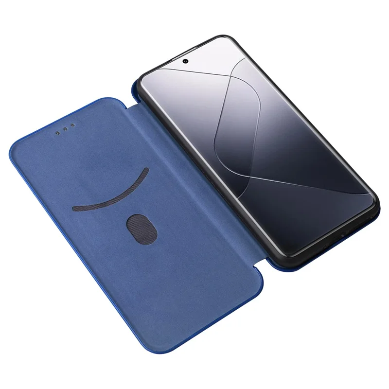 For Xiaomi 14 Pro Case Card Holder Stand TPU + PU Leather Cell Phone Cover - Blue