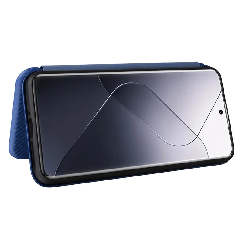 For Xiaomi 14 Pro Case Card Holder Stand TPU + PU Leather Cell Phone Cover - Blue