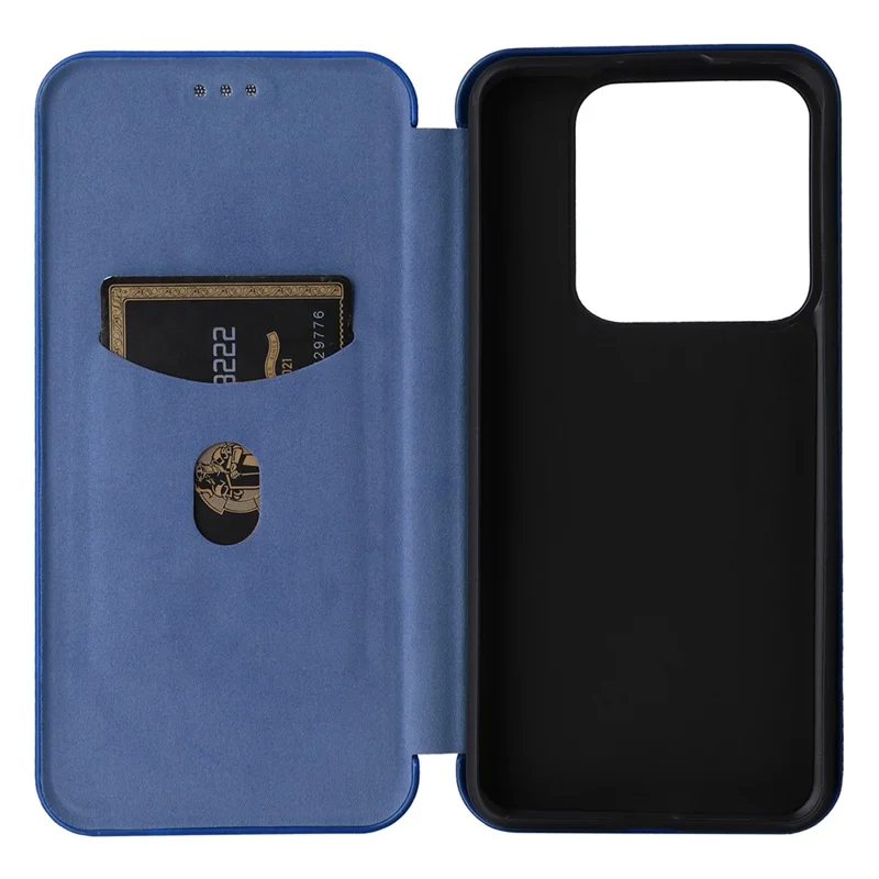 For Xiaomi 14 Pro Case Card Holder Stand TPU + PU Leather Cell Phone Cover - Blue
