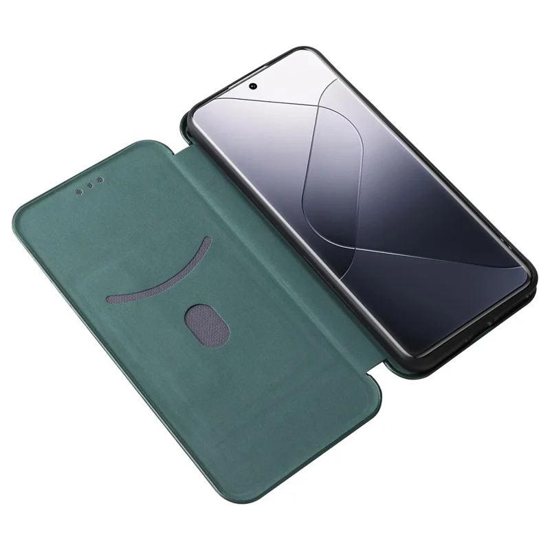 For Xiaomi 14 Pro Case Card Holder Stand TPU + PU Leather Cell Phone Cover - Green