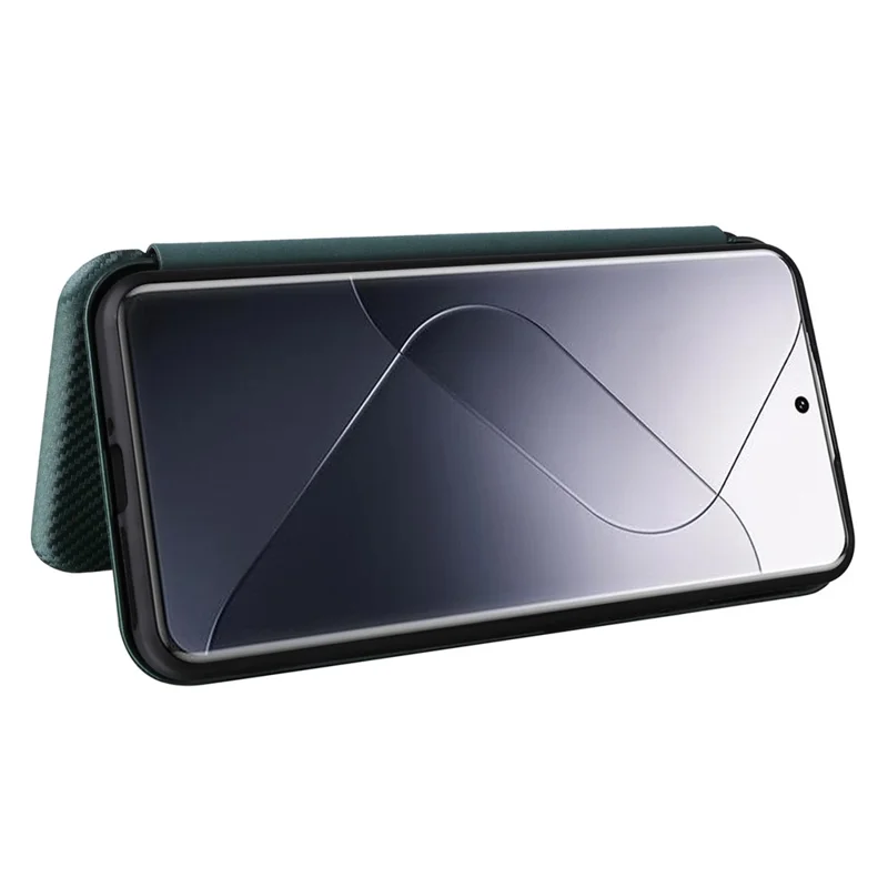 For Xiaomi 14 Pro Case Card Holder Stand TPU + PU Leather Cell Phone Cover - Green