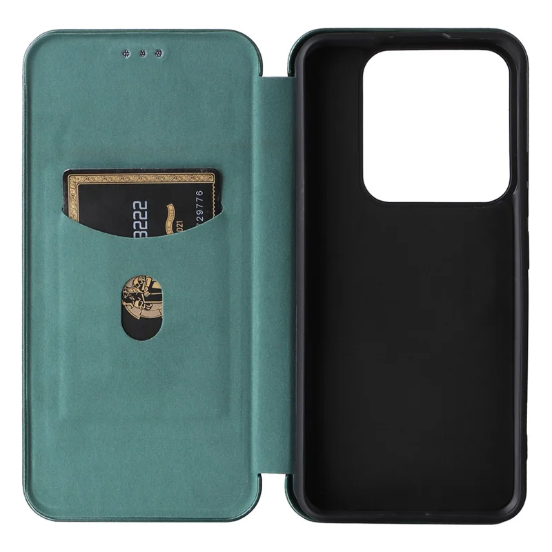 For Xiaomi 14 Pro Case Card Holder Stand TPU + PU Leather Cell Phone Cover - Green