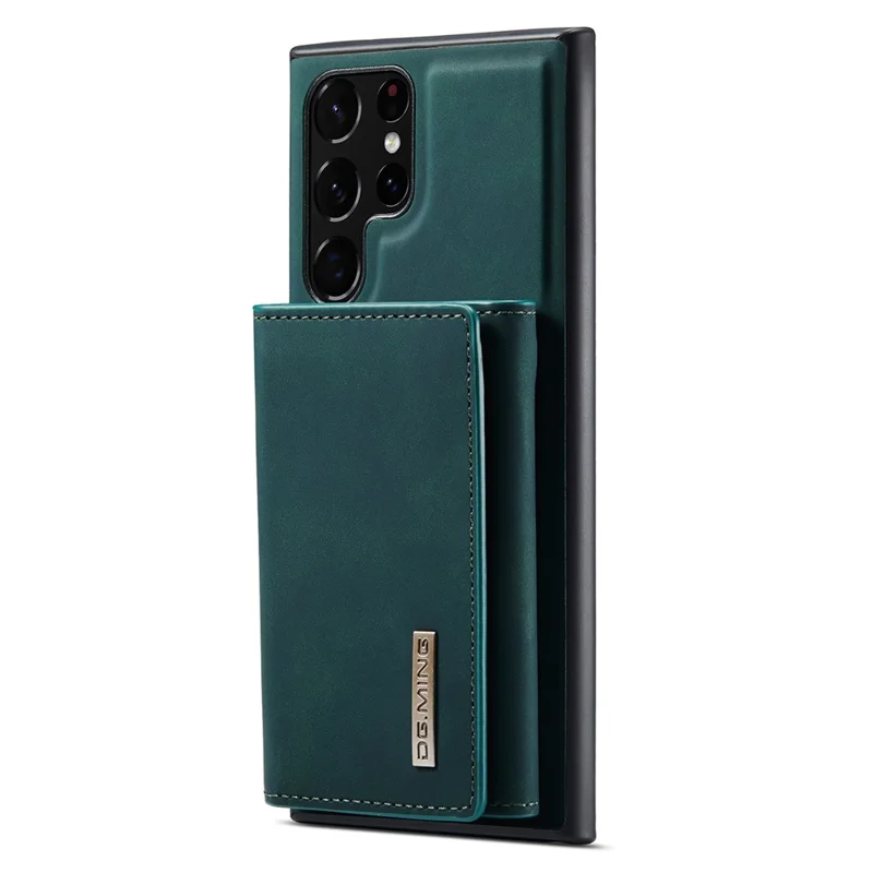 DG.MING M1 Series for Samsung Galaxy S24 Ultra Case Detachable Wallet Phone Cover - Green