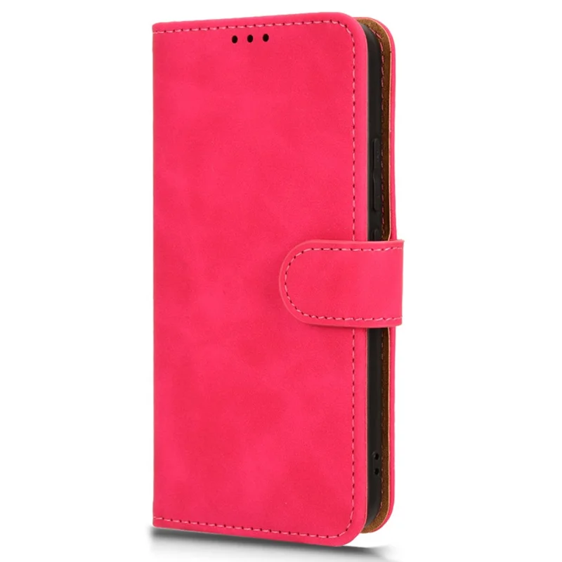 For Xiaomi 14 Cell Phone Case Skin-touch Stand Leather Wallet Cover - Rose