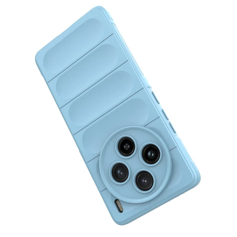 Para Vivo X100 5G Protetor de Telefone Robusto TPU Soft Tpe Back Tampa de Casca - Bebê Azul