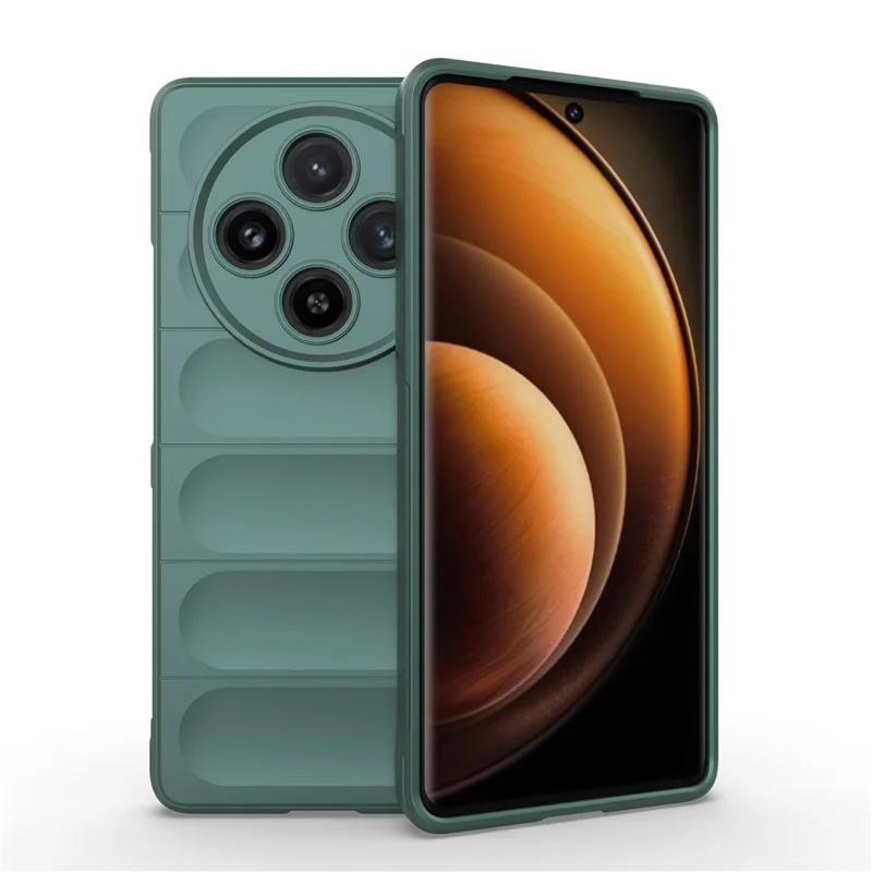 Para vivo X100 5G Case Capa protetora de telefone resistente Capa de proteção de corpo macio TPU - Verde