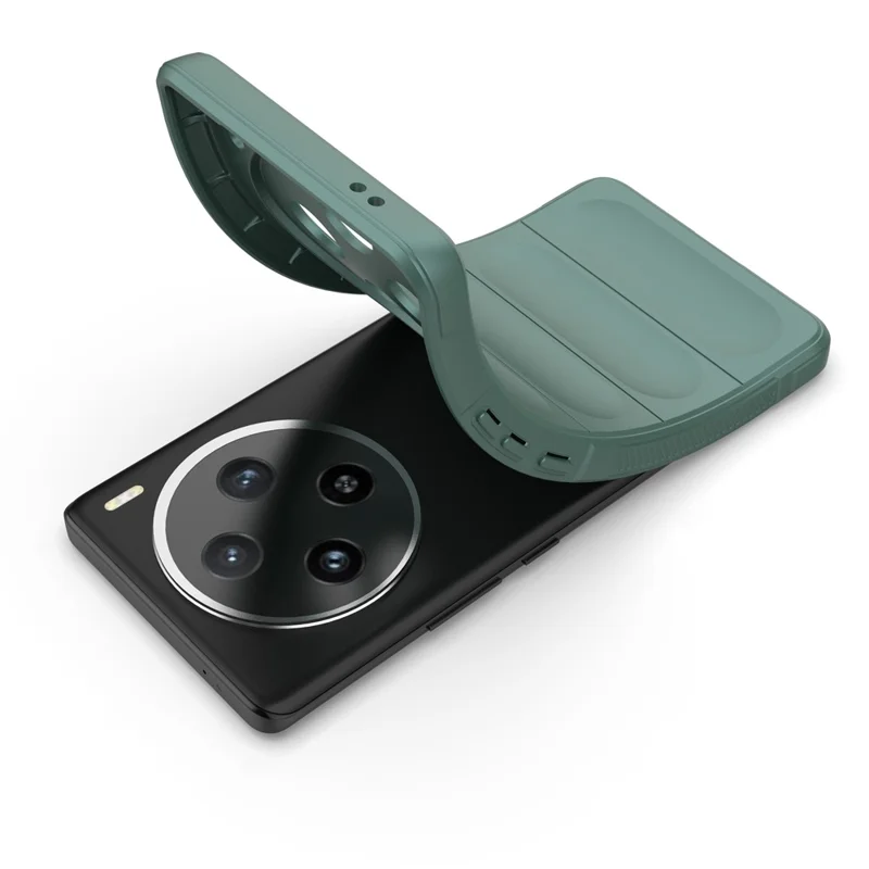 Para vivo X100 5G Case Capa protetora de telefone resistente Capa de proteção de corpo macio TPU - Verde