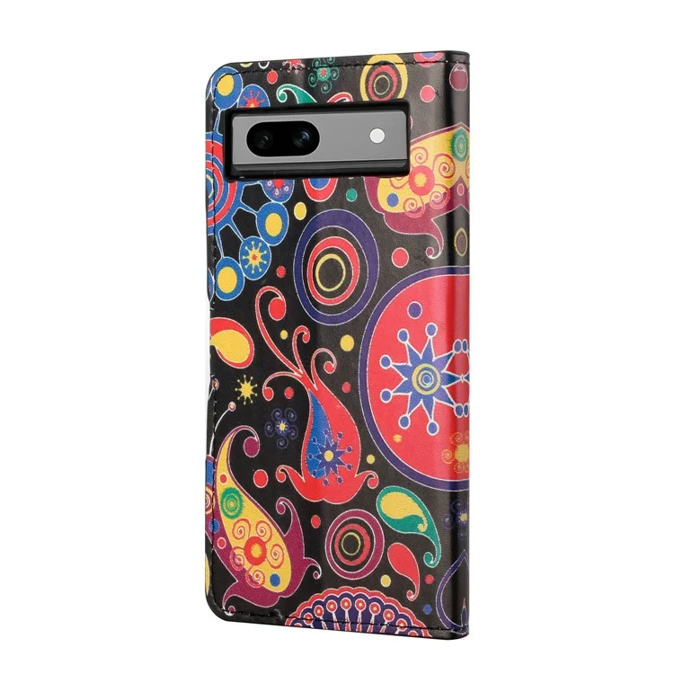 Pour étui en cuir PU pour Google Pixel 8a Flip Stand Phone Cover - Méduse