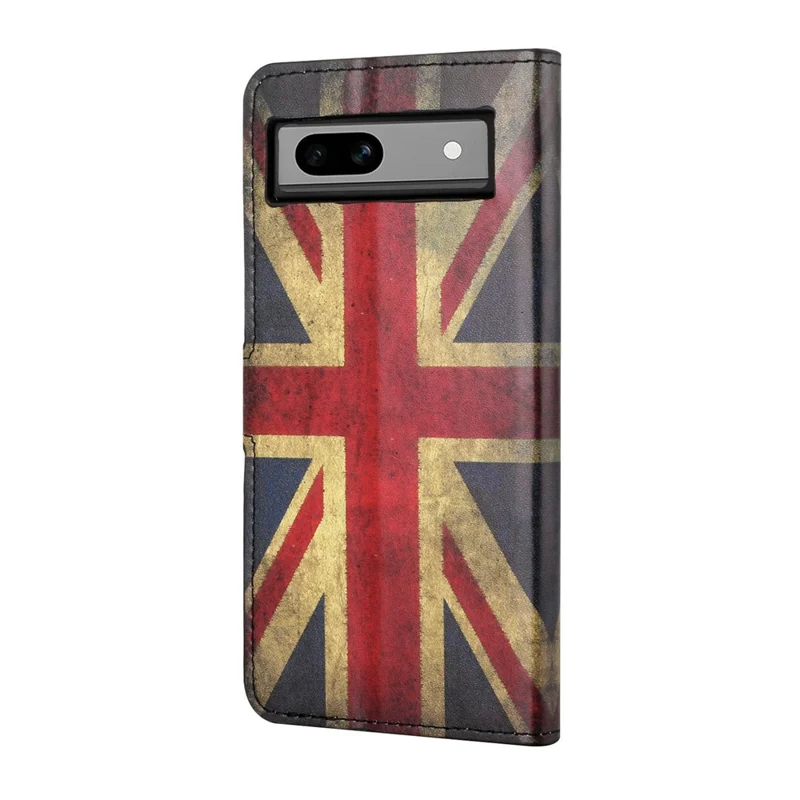 Per Google Pixel 8a Custodia in pelle PU Modello Flip Stand Phone Cover - Union Jack