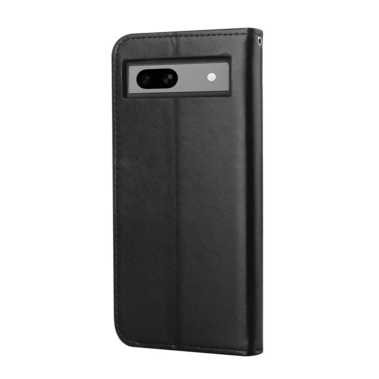 Étui portefeuille en cuir PU avec motif imprimé pour téléphone portable Google Pixel 8a - Noir
