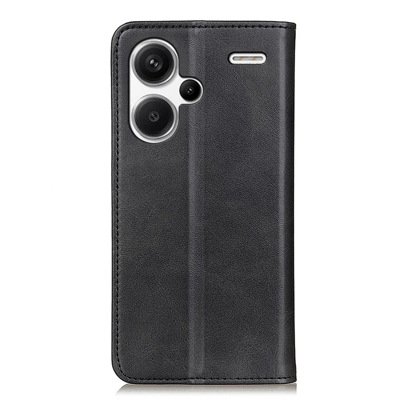 Für Xiaomi Redmi Note 13 Pro+ 5G Handyhüllen Split Leder Brieftasche Cover - Schwarz