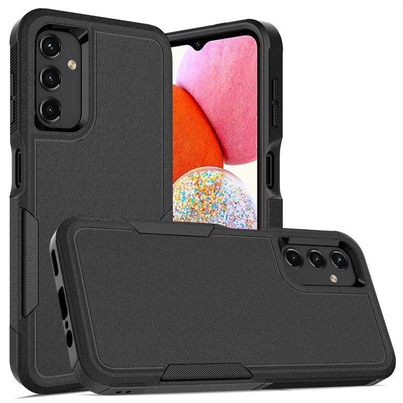 Pour Samsung Galaxy A14 5G / A14 4G Cover PC+TPU Coque de téléphone antichoc - Noir