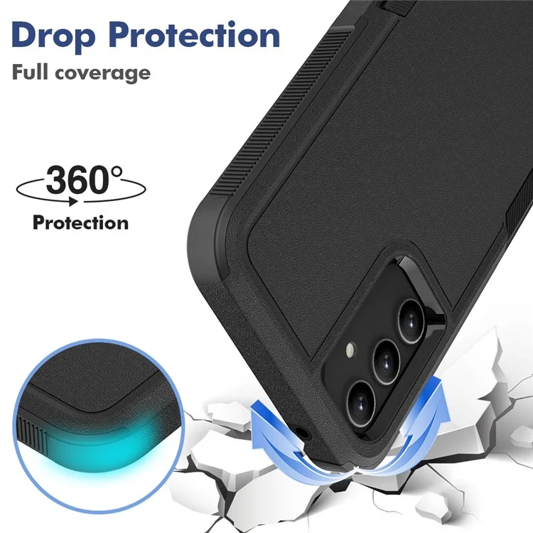 Étui pour Samsung Galaxy A34 5G Téléphone cellulaire Coque PC+TPU anti-rayures - Noir
