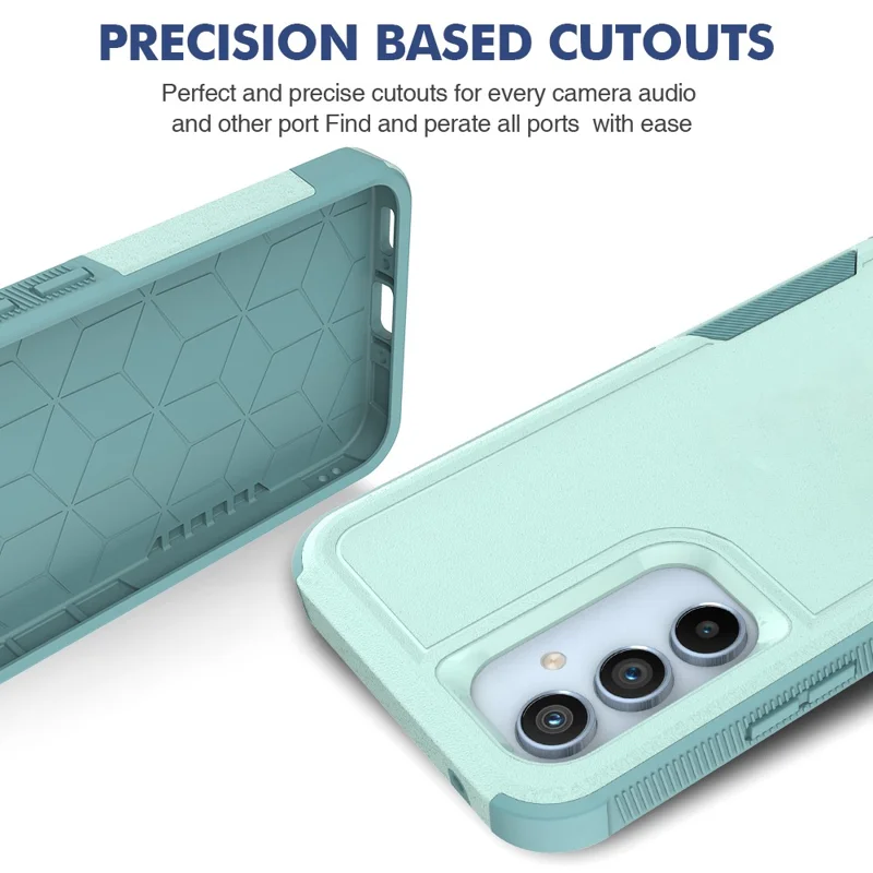 For Samsung Galaxy A54 5G Cell Phone Case PC+TPU Drop Protection Cover - Mint Green