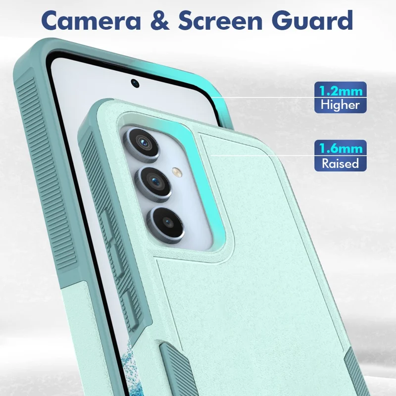 For Samsung Galaxy A54 5G Cell Phone Case PC+TPU Drop Protection Cover - Mint Green