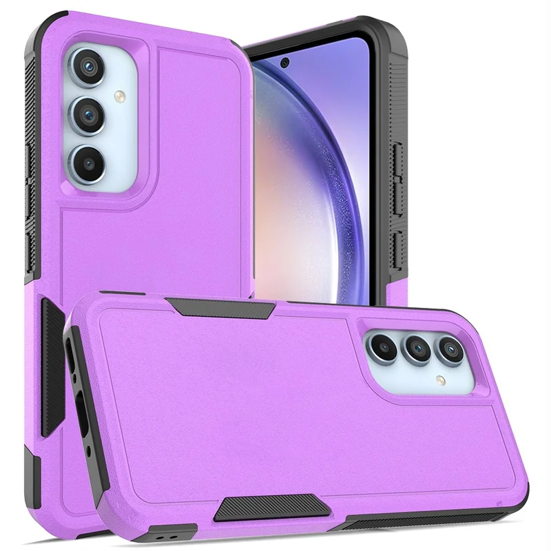 For Samsung Galaxy A54 5G Cell Phone Case PC+TPU Drop Protection Cover - Purple