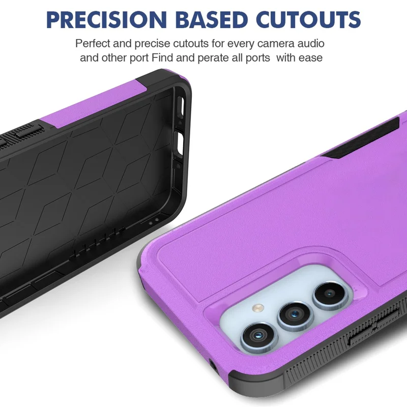 For Samsung Galaxy A54 5G Cell Phone Case PC+TPU Drop Protection Cover - Purple